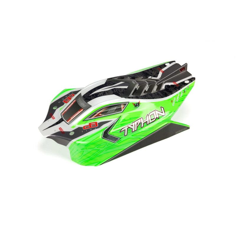 Arrma Typhon 4X4 Mega Body Painted Decal Trimmed Green