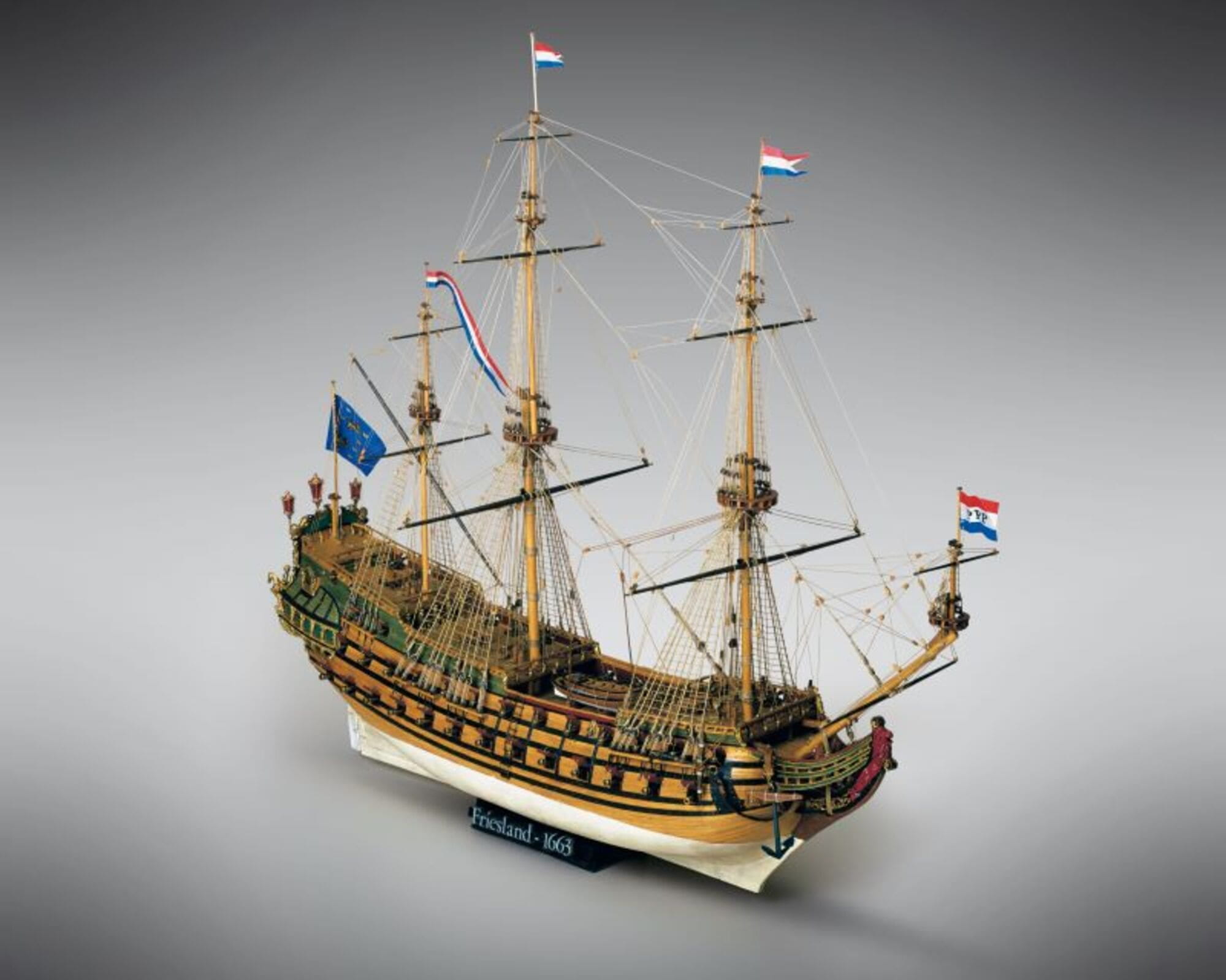 Friesland Bausatz 1_75 von Mamoli_ Modell des historischen Schiffs aus 1663