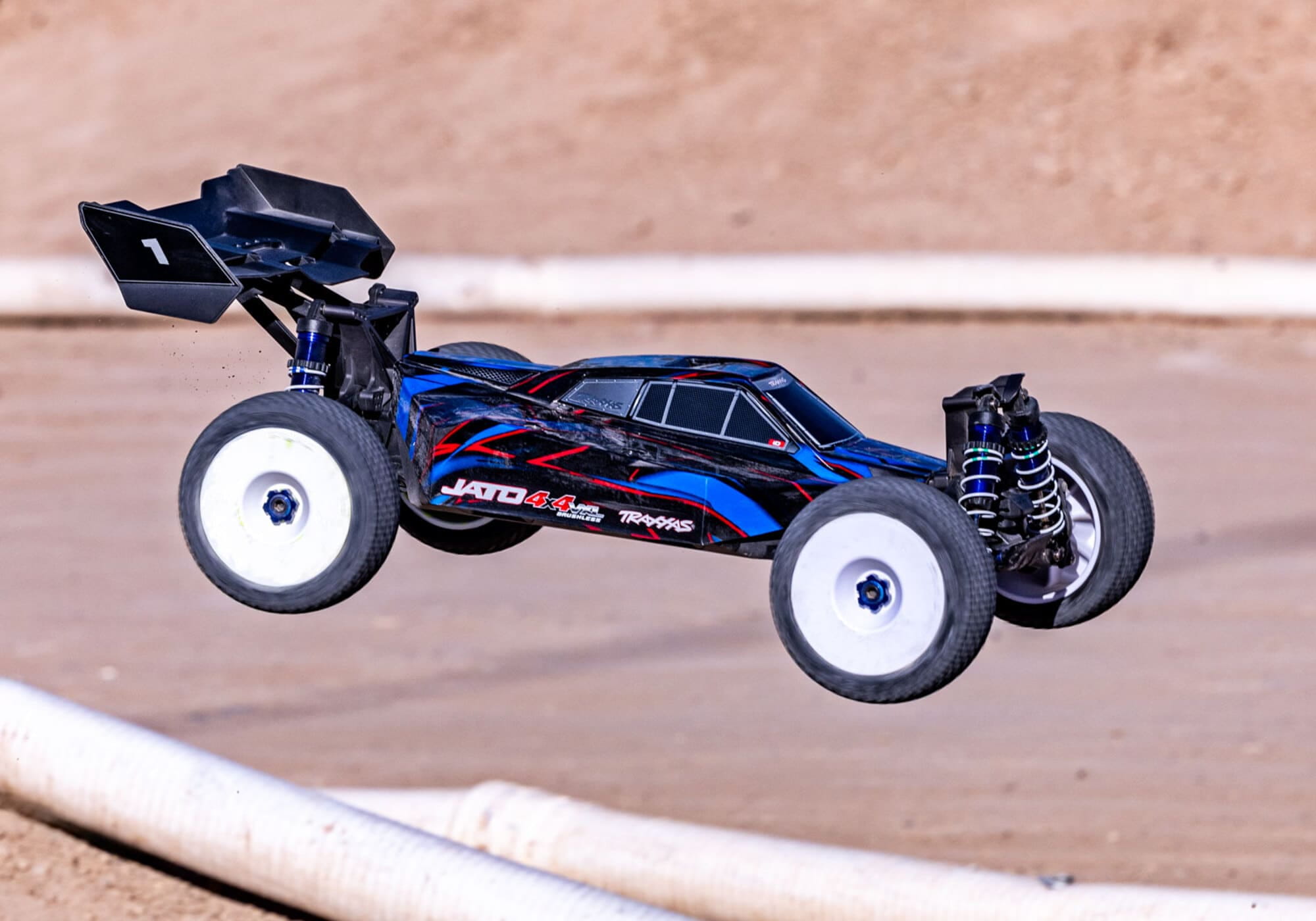Traxxas JATO 4x4 VXL 1_8 Brushless Buggy in Blau_ RTR mit HD-Teilen und Velineon Motor