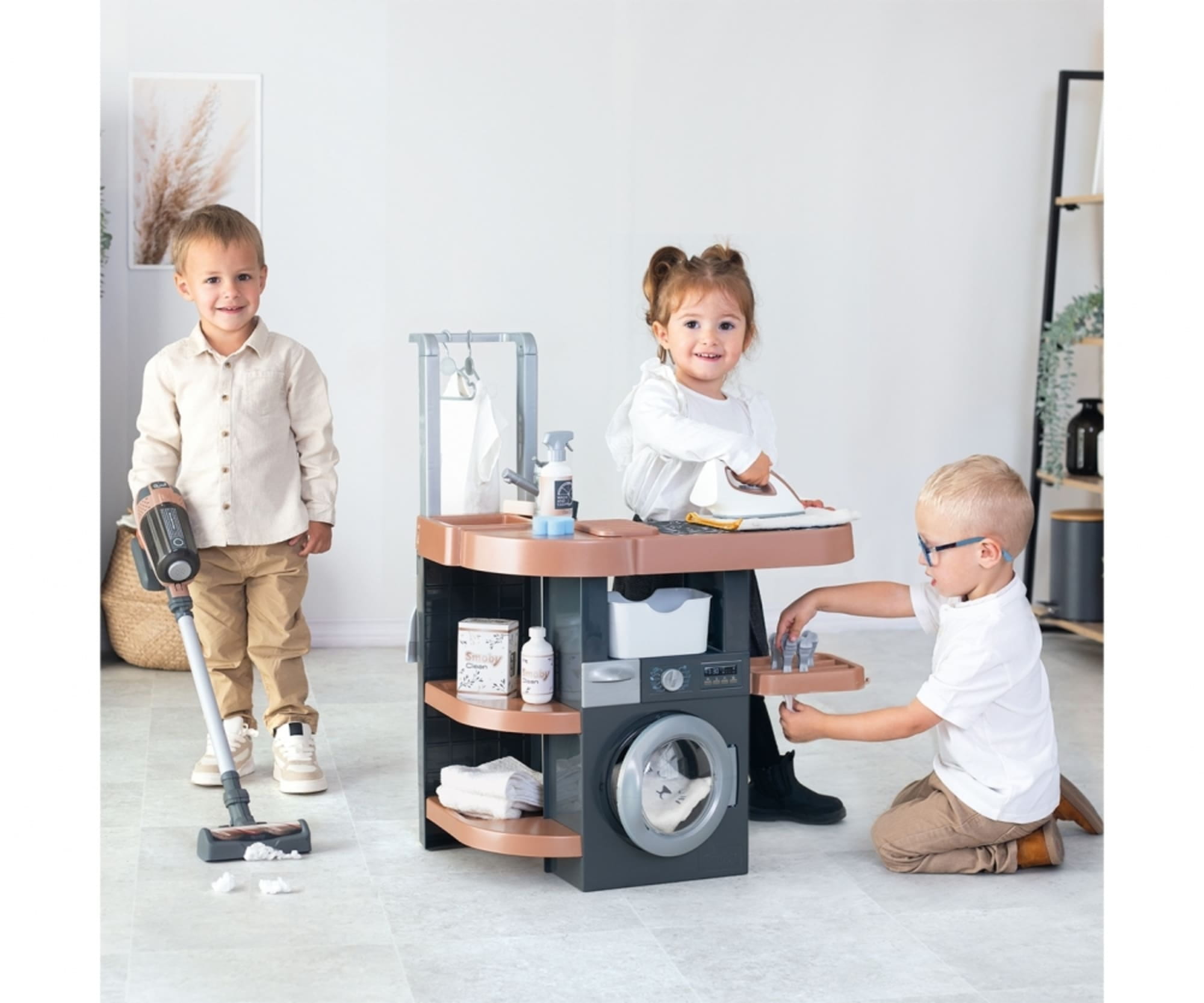 Smoby Rowenta Haushalts-Set Waschkueche