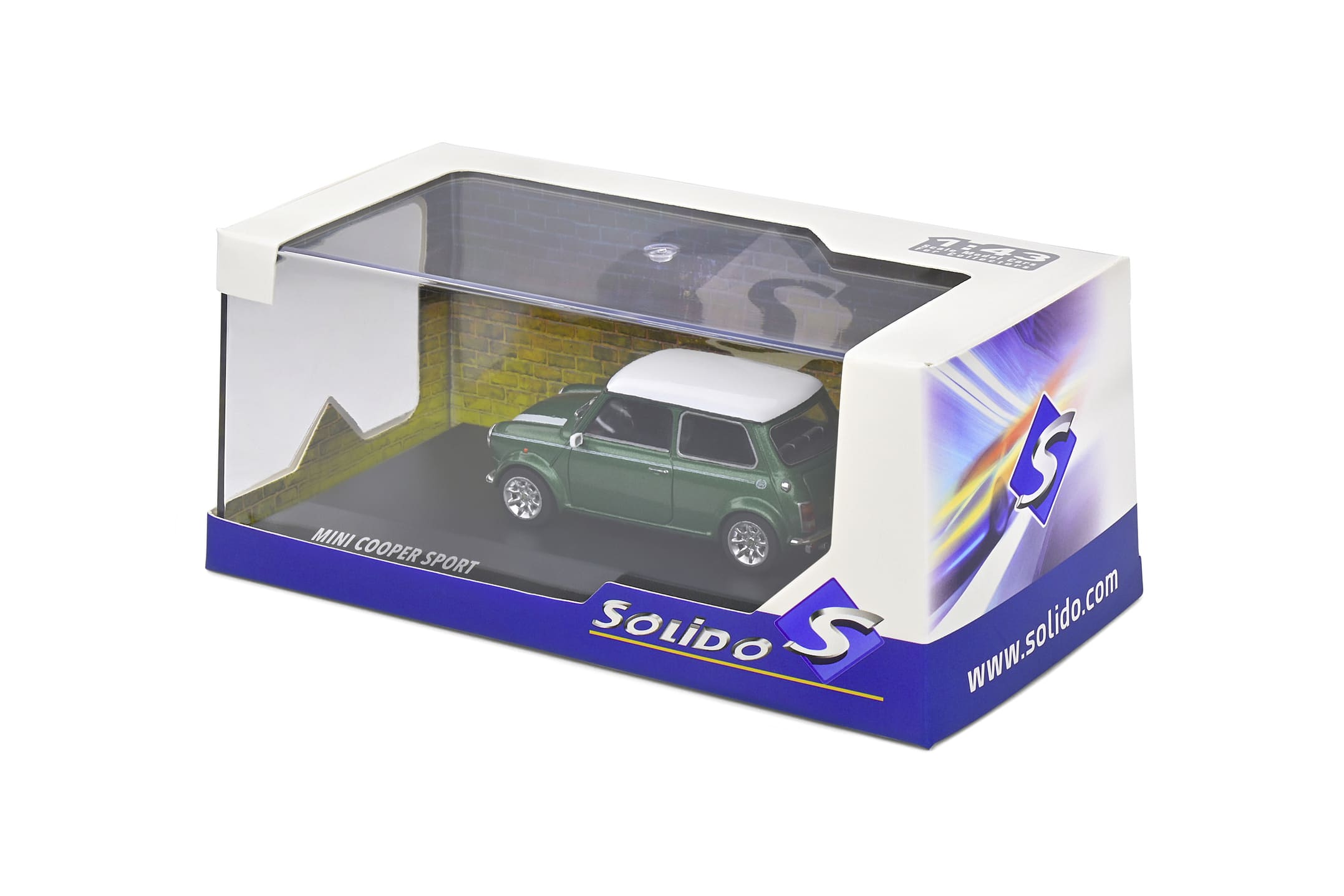 Mini Cooper S 1994 Modellauto in British Racing Green 1_43 Massstab von Solido