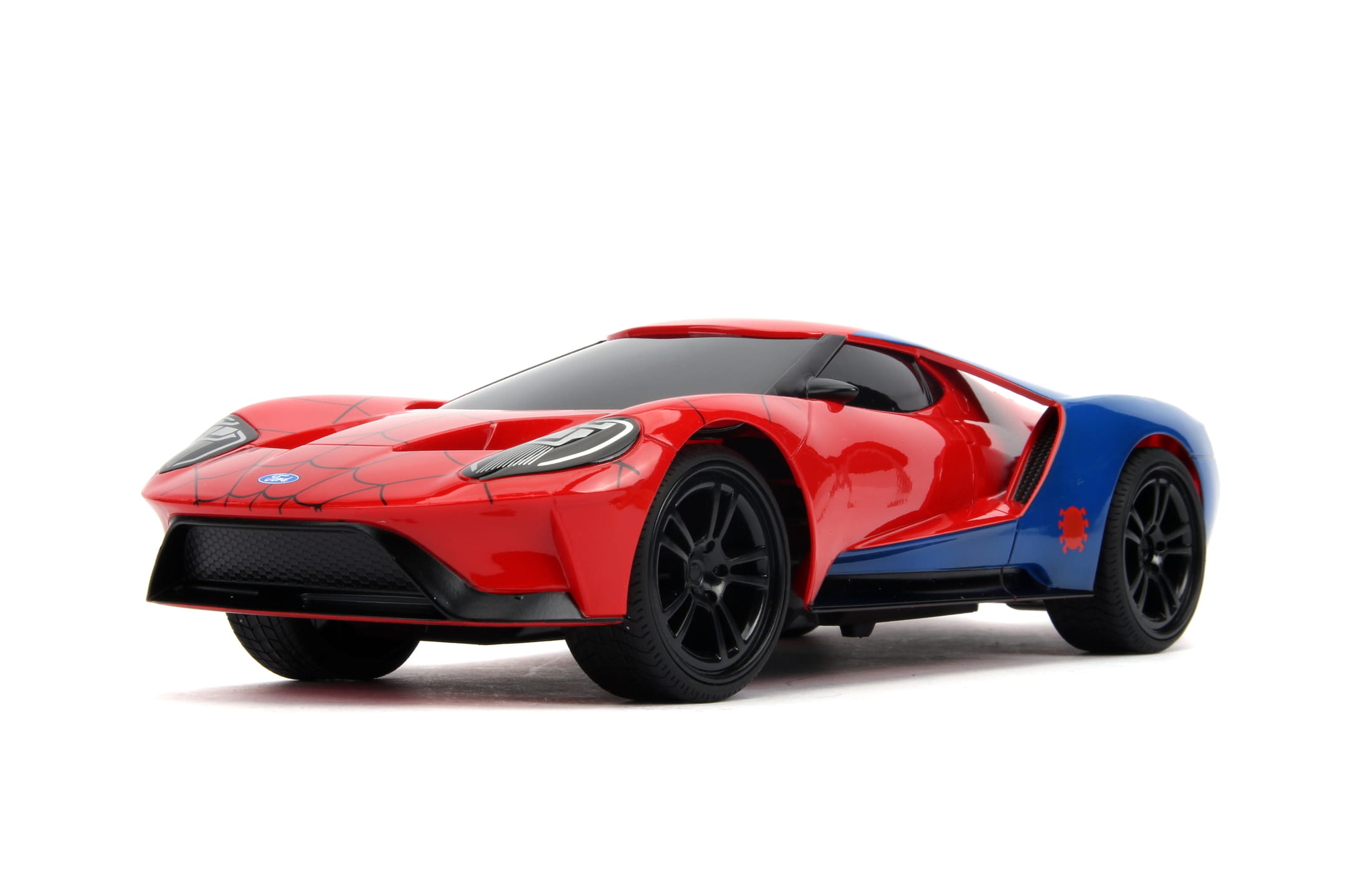 RC Spidermann Ford GT Auto Jada Marvel RC Auto Spiderman 2017 Ford GT 1_16 Modellauto - RC-Zubehoer