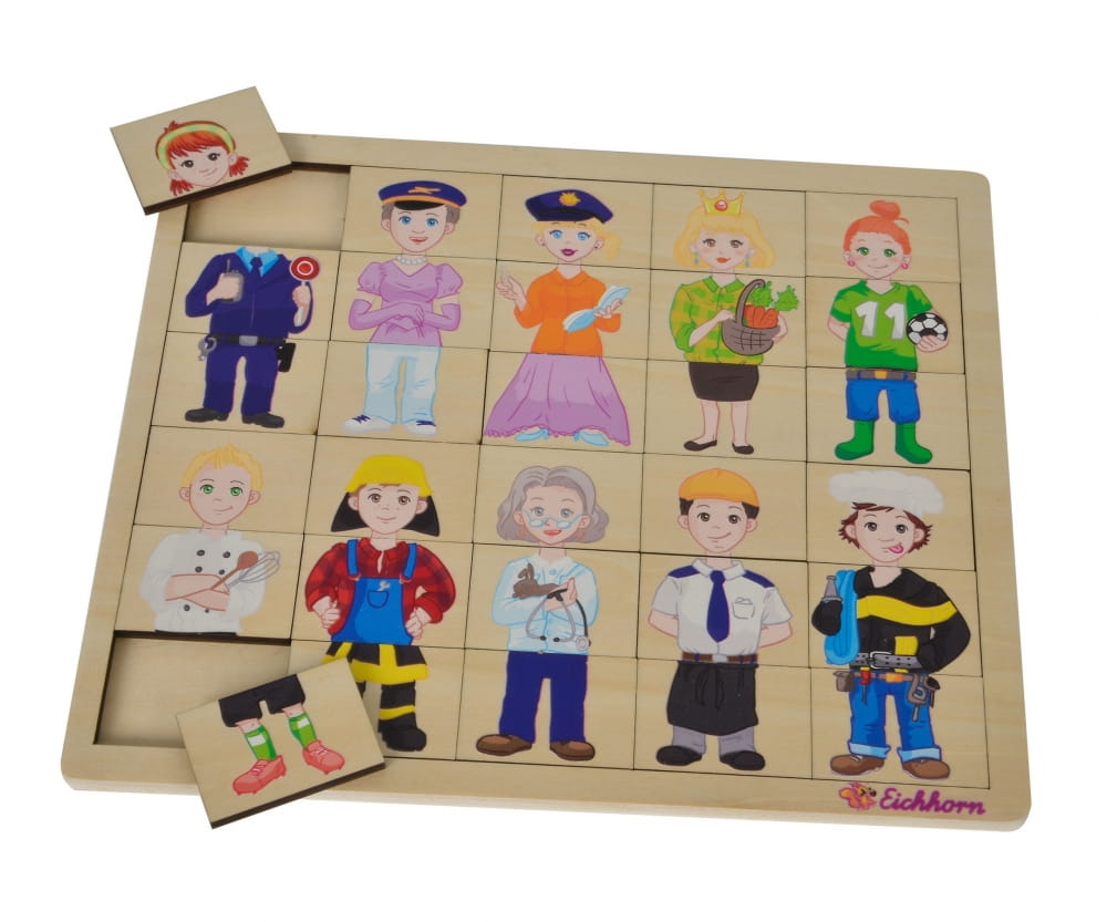 Eichhorn Einlegepuzzle, Mix und Match Eichhorn Einlegepuzzle, Mix und Match