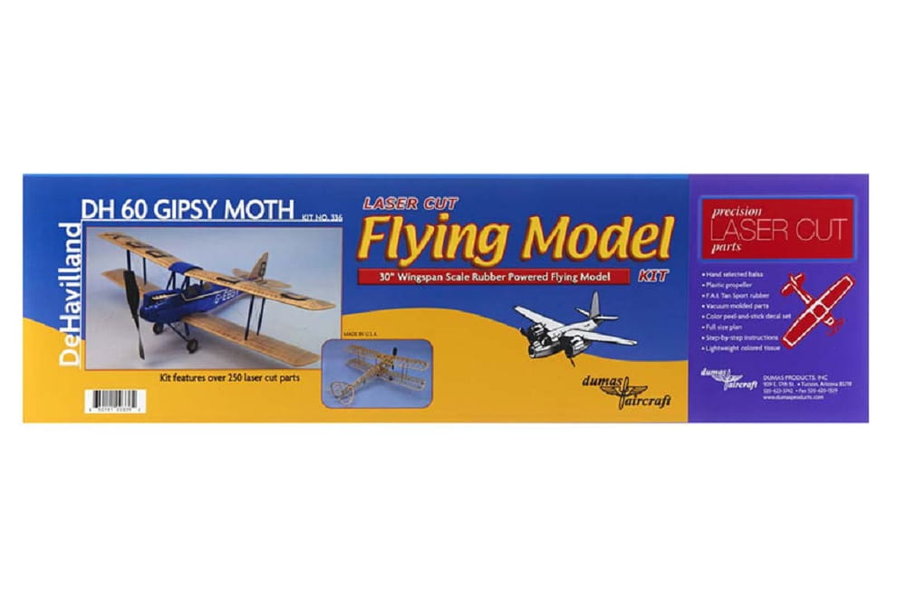 Dumas Aircraft DH60 Gipsy Moth DeHavilland  Lasercut Bausatz