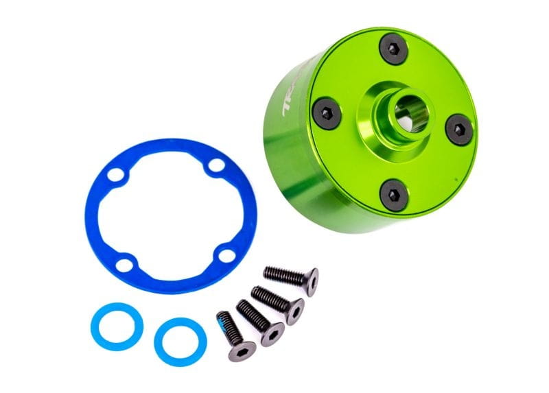 Traxxas Diff-Gehaeuse Alu gruen eloxiert _KT - RC-Zubehoer
