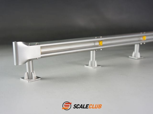 ScaleClub 1_14 Deko-Leitplanke aus Metall mit 2 Endstuecken - RC-Zubehoer