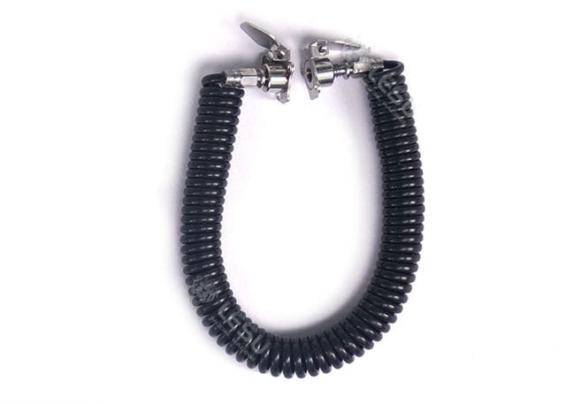 Lesu Druckluft-Kabel-Set rot/schwarz/weiß mit Anschlüssen