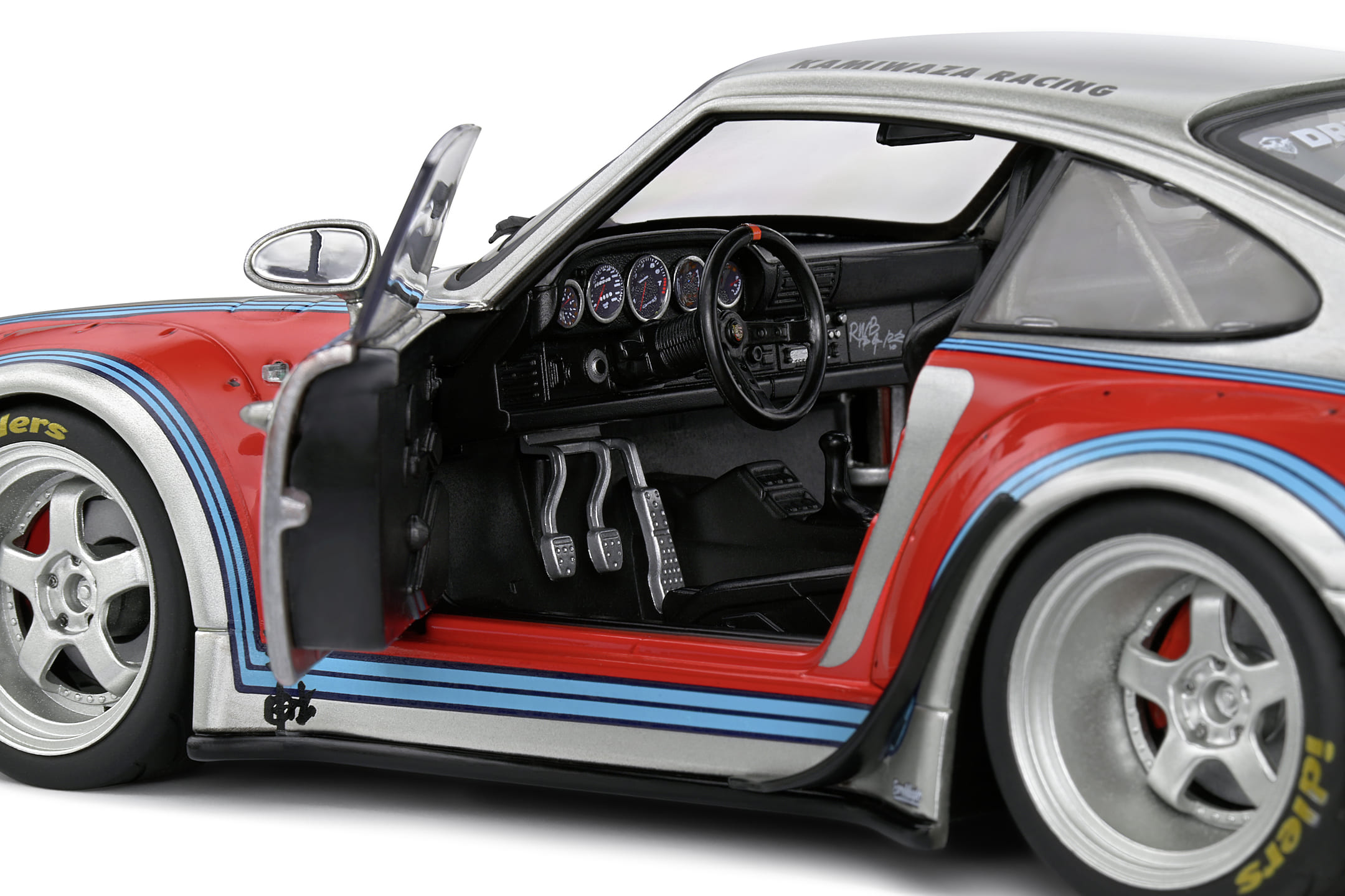 Solido Porsche RWB Bodykit Martini Grau 2020 Modellauto 1_18