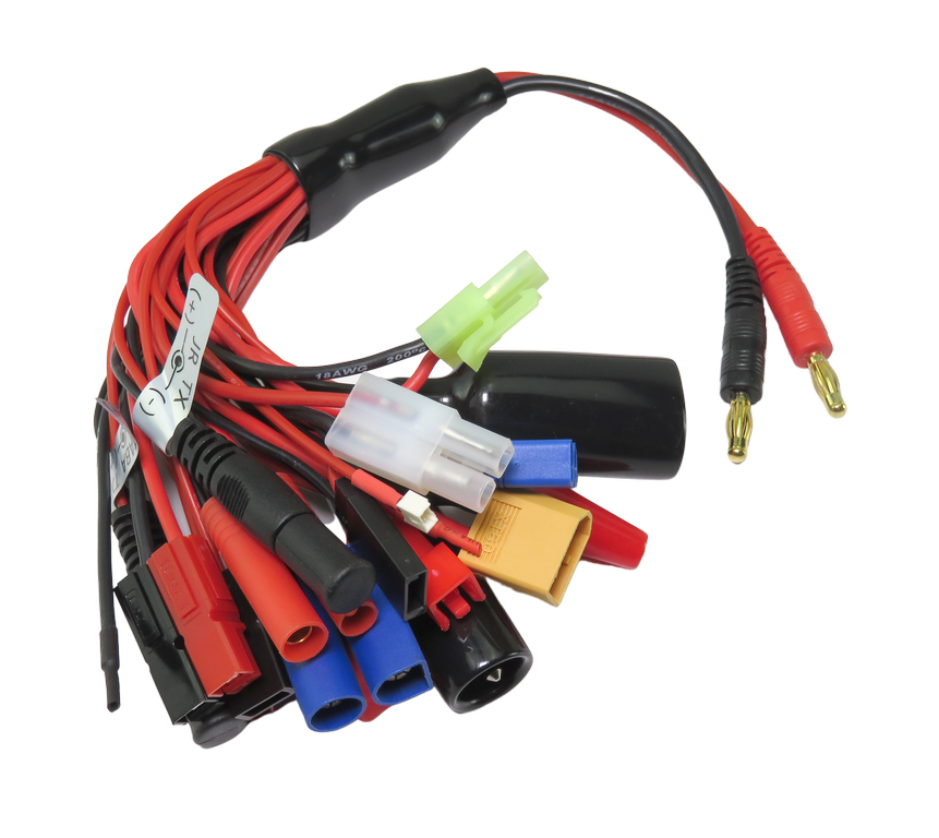 Thicon Ladekabel 19in1 mit 4mm Stecker - RC-Zubehoer