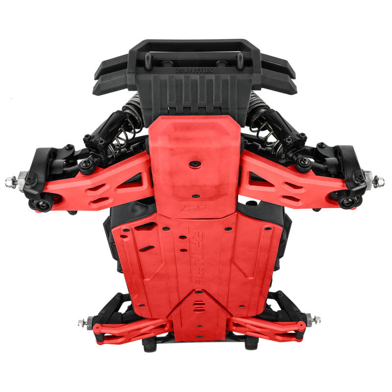 Proline Bash Armor Front_Rear Skid Plates _Red_ for ARRMA 3S Vehicles - RC-Zubehoer