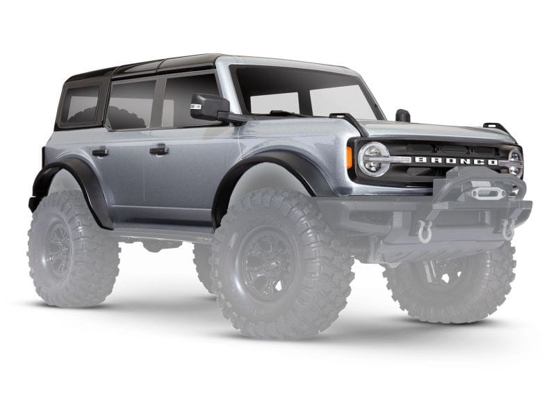 Traxxas Karosserie 2021 Ford Bronco Iconic silber lackiert _ Anbau-Teile - RC-Zubehoer