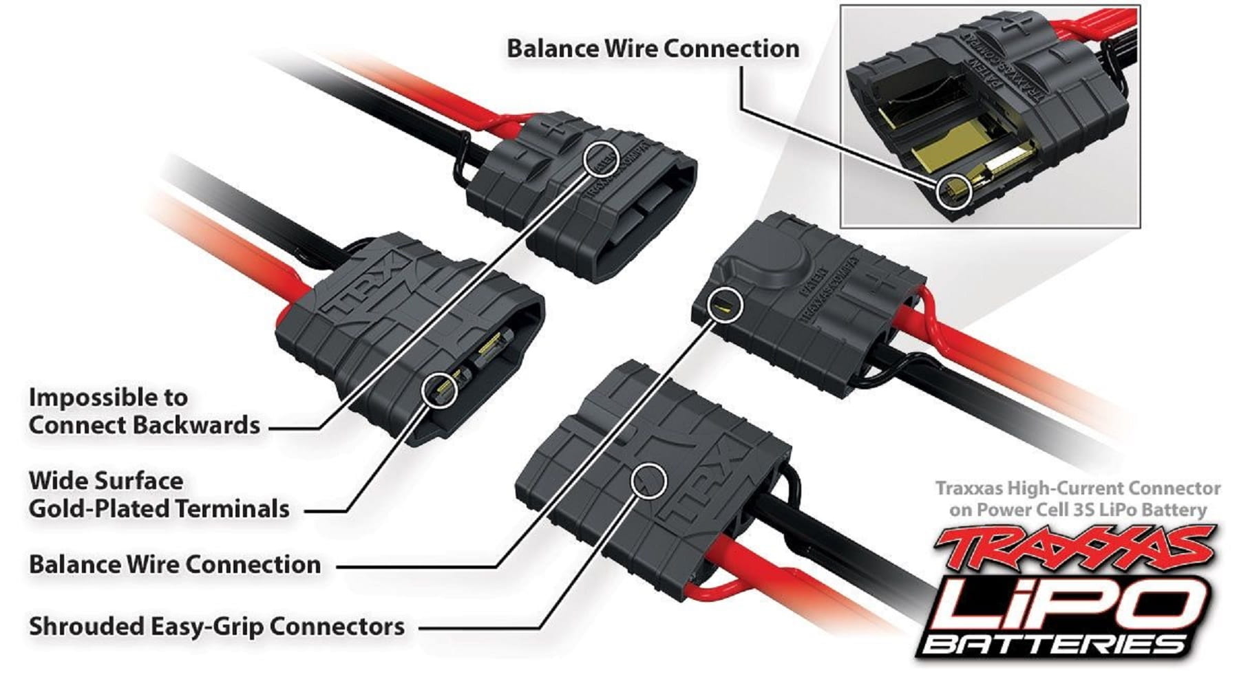 Traxxas 5000mAh 11_1V 25C LiPo Akku fuer RC Modelle mit TRX Stecker