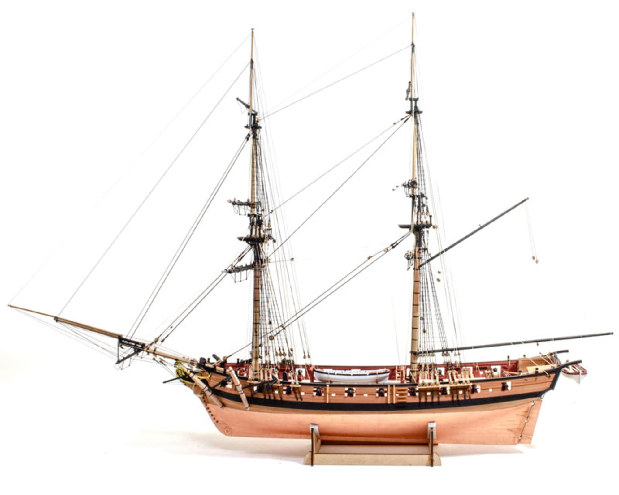HM Harpy Brigg 1_64 Bausatz Modell der Royal Navy mit detailliertem Rumpf und Deck