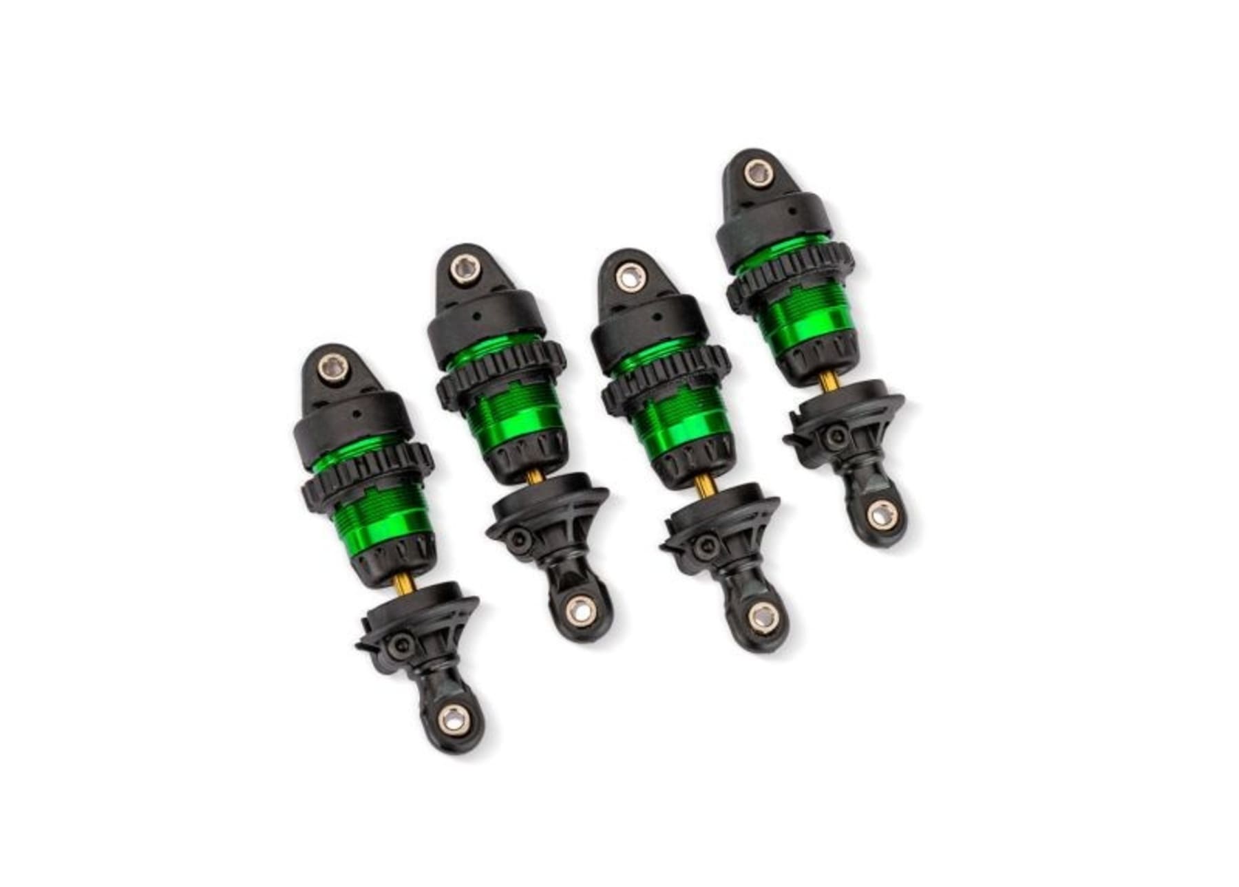 Mini GTR Alu-Daempfer gruen kurz mit Federn _4_ fuer Mini Slash 4x4 _ andere fuer RC Modelle