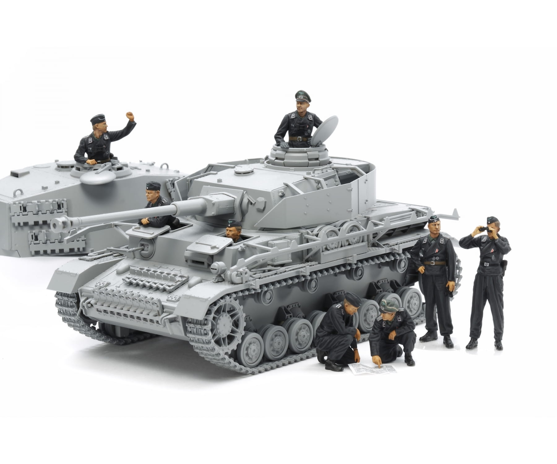 Tamiya Figuren Set Deutsche Panzer Besatzung (4+4) 1:35 Plastik Modellbau Militär Bausatz