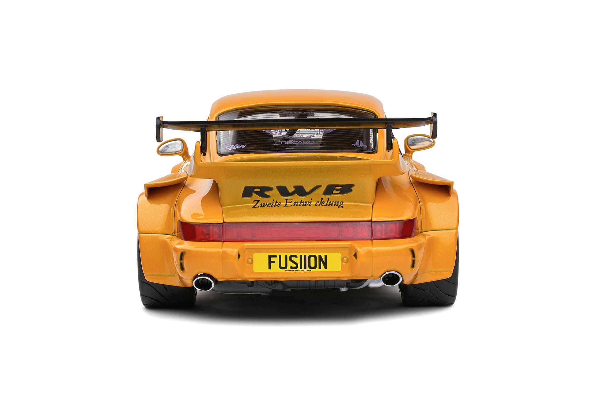 Solido RWB 964 Hibiki Orange Standmodellauto im Massstab 1_18