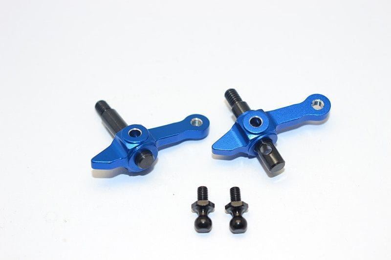 GPM Alu Lenkhebel vorne blau fuer Tamiya DT03 - RC-Zubehoer