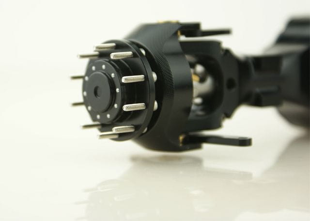 Lesu 1_16 Antriebsachse vorne mit Durchtrieb 3_1 Metall schwarz - RC-Zubehoer