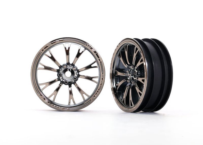 Traxxas Felgen Schwarz Chrom Vorn (2)