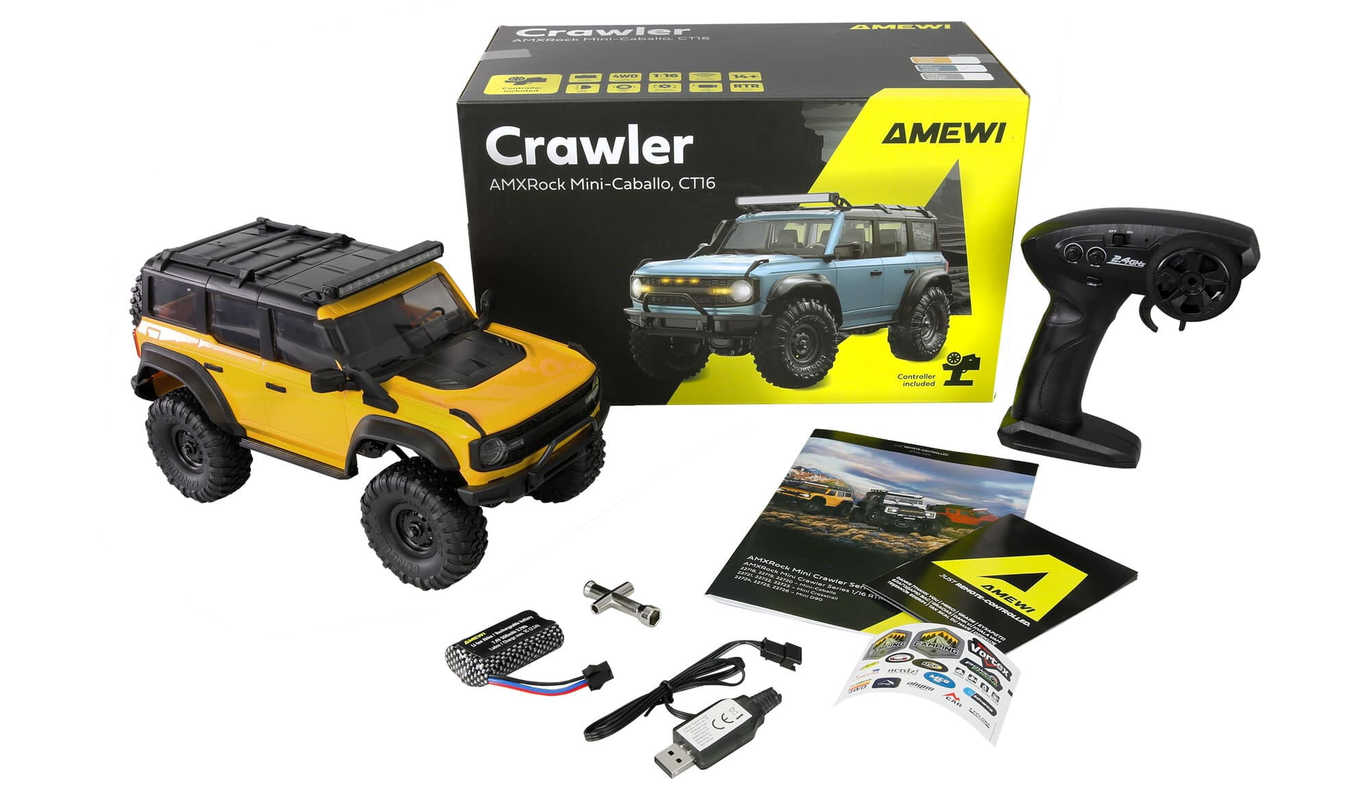 Amewi AMXRock Mini-Caballo - RC Crawler 1:16 RTR Blau