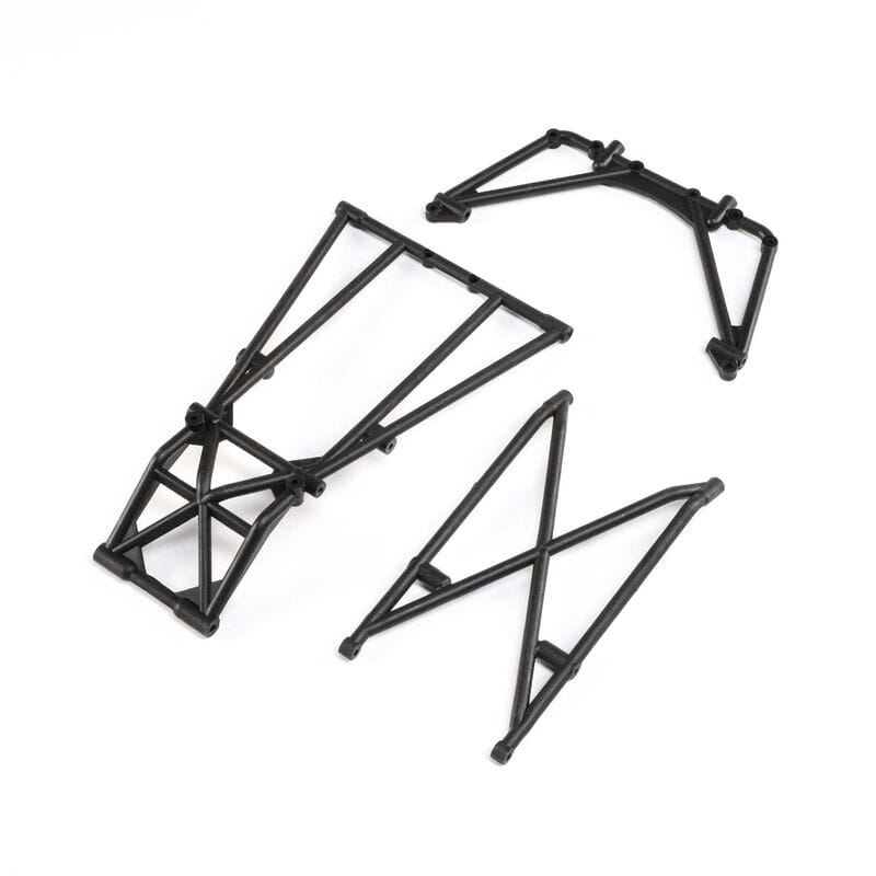 Losi Rear Cage and Hoop Bars, Black: LMT