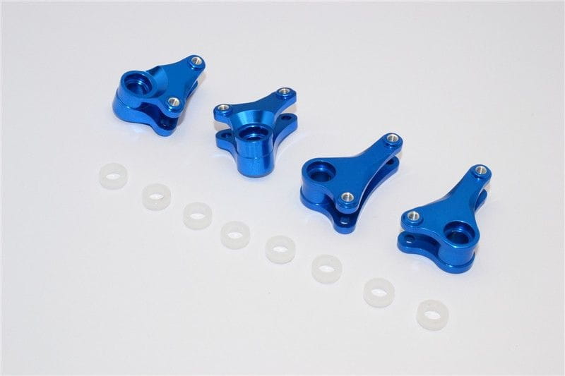 GPM Alu Daempfer-Umlenkhebel eloxiert v_h blau _4 Stk._ fuer Traxxas 1_16 E-Revo - RC-Zubehoer