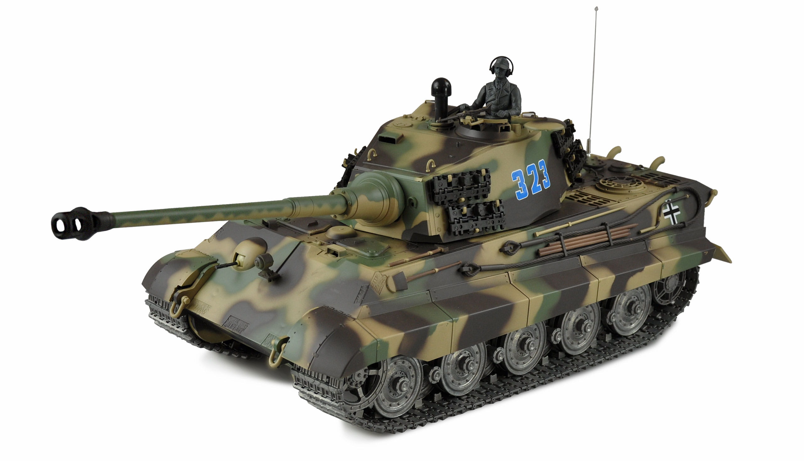 Amewi RC Panzer Königstiger Henschelturm 1:16 Professional Line IR BB