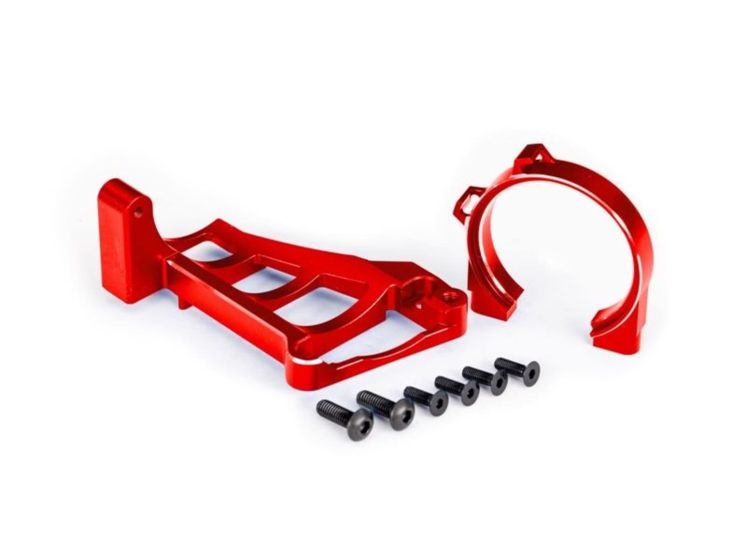 Motorhalter Alu rot fuer TRX3461