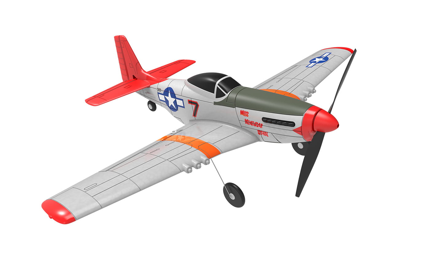 Modster mdx-mustang-p-51d-rc-flugzeug-rtf-inkl-6-achs-fluglagensta