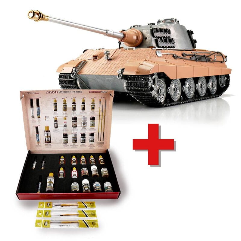 Torro 1:16 RC Panzer Königstiger unlackiert BB + Solution Box