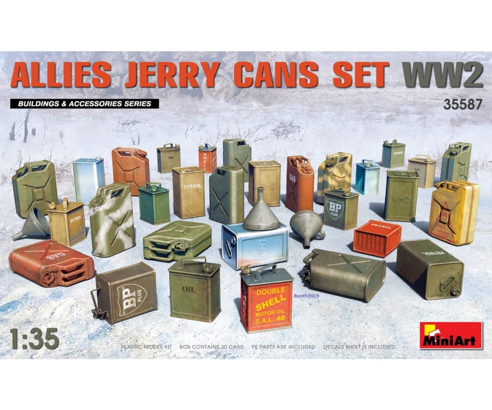 MiniArt 1:35 WW2 Kanister-Set Alliierte (30) Plastik Modellbau
