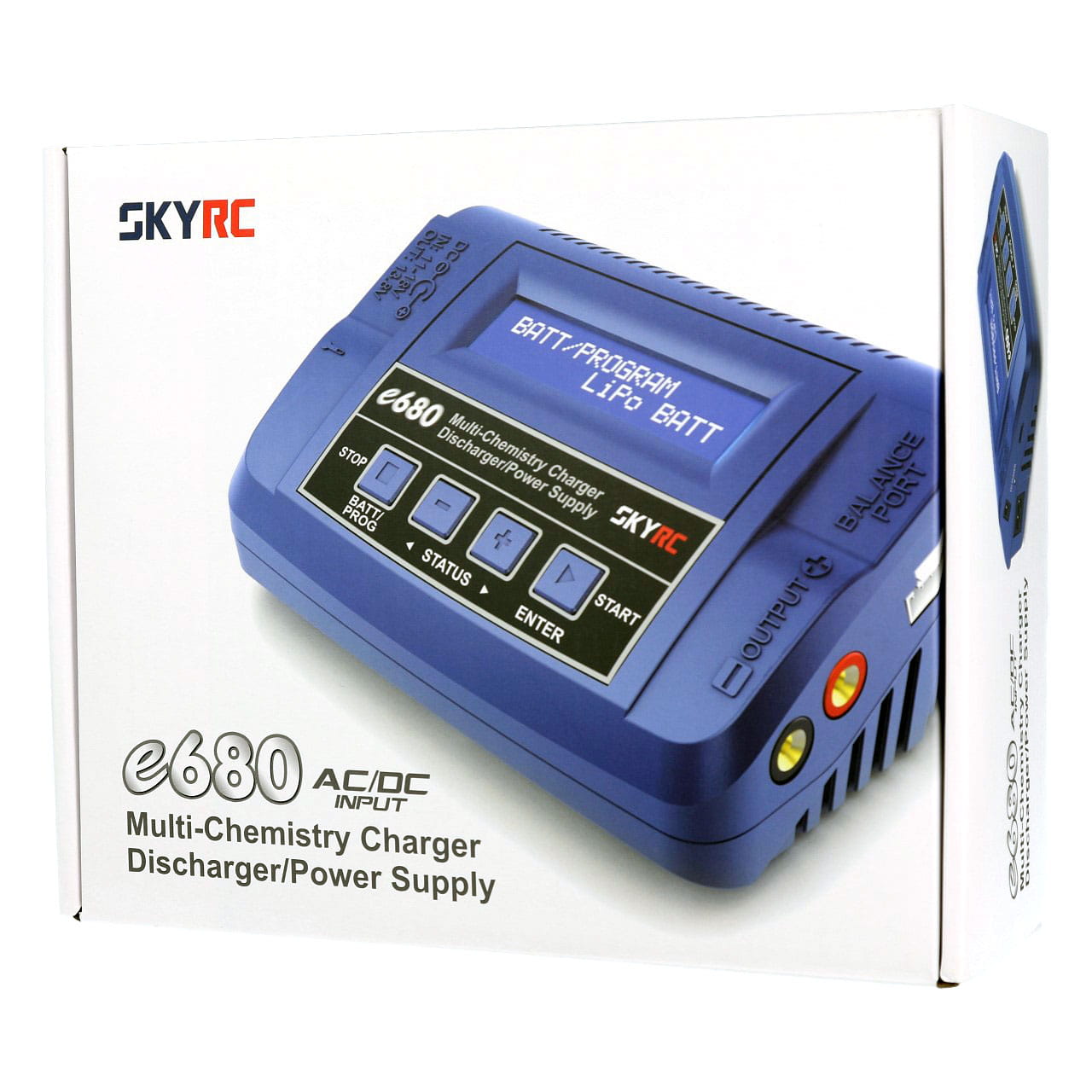 SkyRC e680 AC/DC Ladegerät LiPo 1-6s 10A 80W SkyRC e680 AC/DC Ladegerät LiPo 1-6s 10A 80W