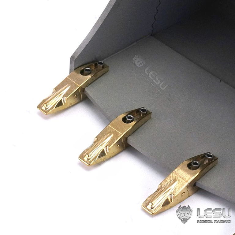 Lesu Klappschaufel hydraulisch fuer 36t-_Mobil-_Kurzheck-Bagger - RC-Zubehoer