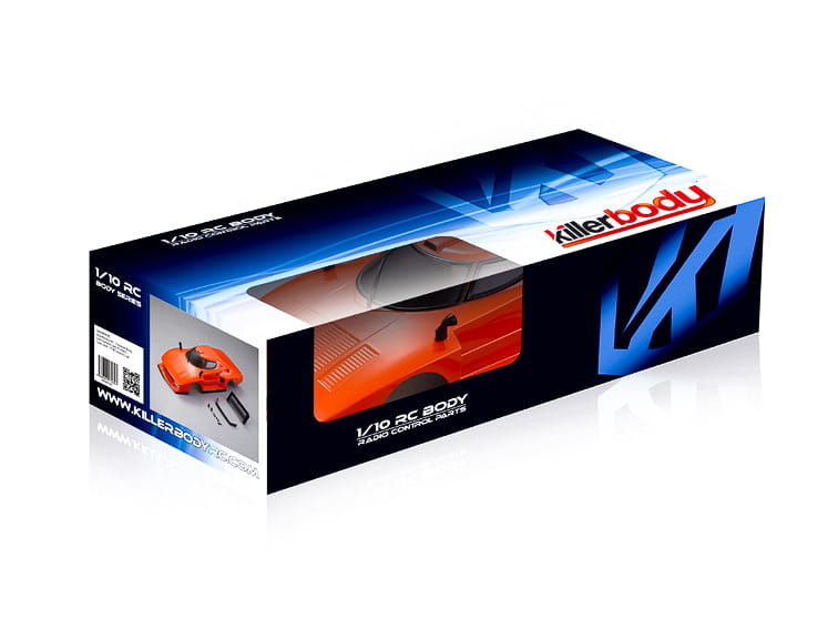 Killerbody Lancia Stratos (1977 Giro d'Italia), Orange, RTU all-in Killerbody Lancia Stratos _1977 Giro d'Italia_ Orange_ RTU all-in - RC-Zubehoer