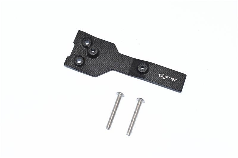 GPM Alu Chassisplattestuetze oben hinten schwarz fuer Traxxas MAXX - RC-Zubehoer