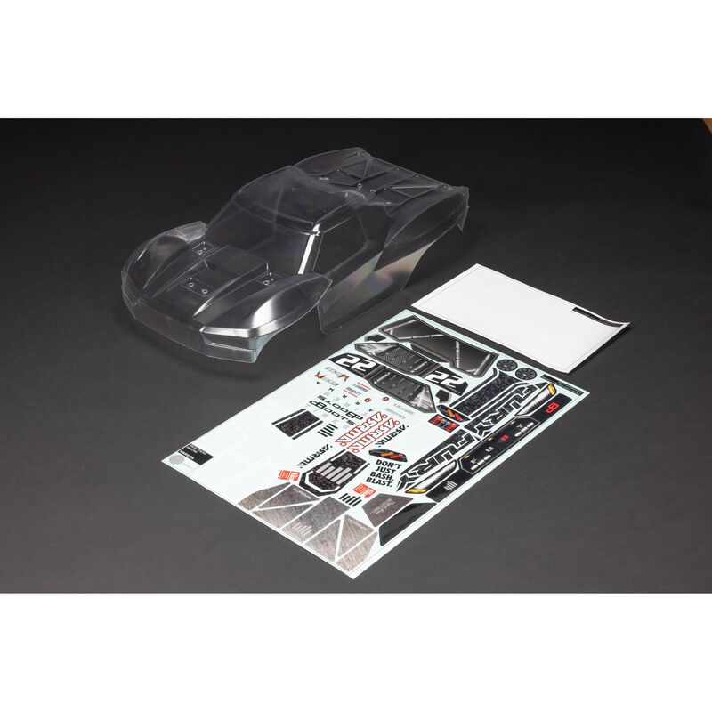 Arrma 1_10 Klare Karosserie mit Decals_ FURY 2WD - RC-Zubehoer