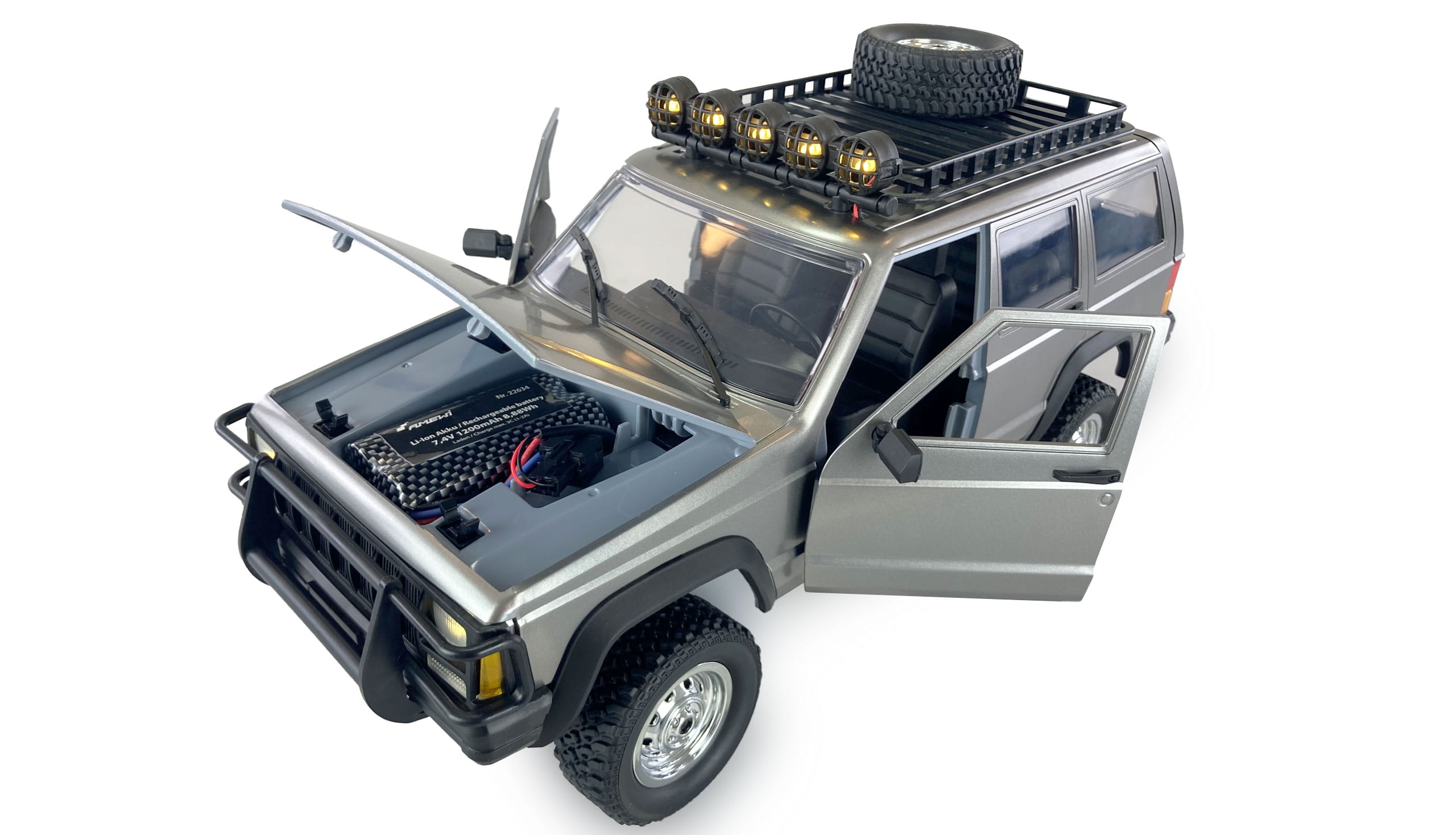 Amewi Scale Geländewagen JC-X12 1:12 RTR silber