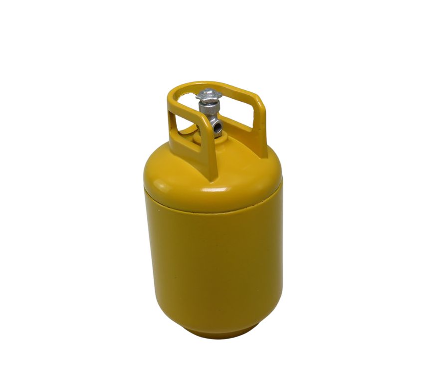 Thicon 1_10 Propangasflasche gelb aus Metall - RC-Zubehoer