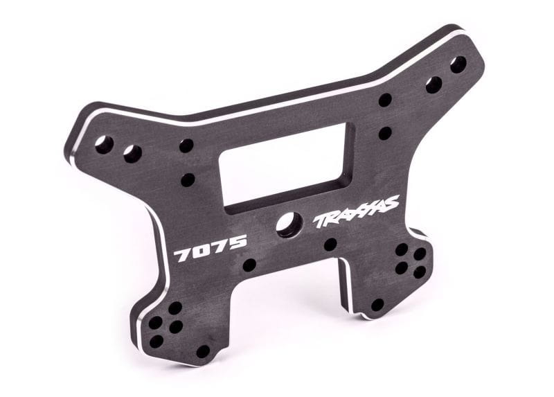Traxxas Daempferbruecke vorn 7075-T6 Alu dunkelgrau eloxiert - RC-Zubehoer