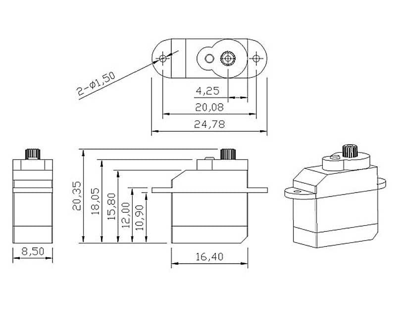 Krick Micro Servo 02D Digital