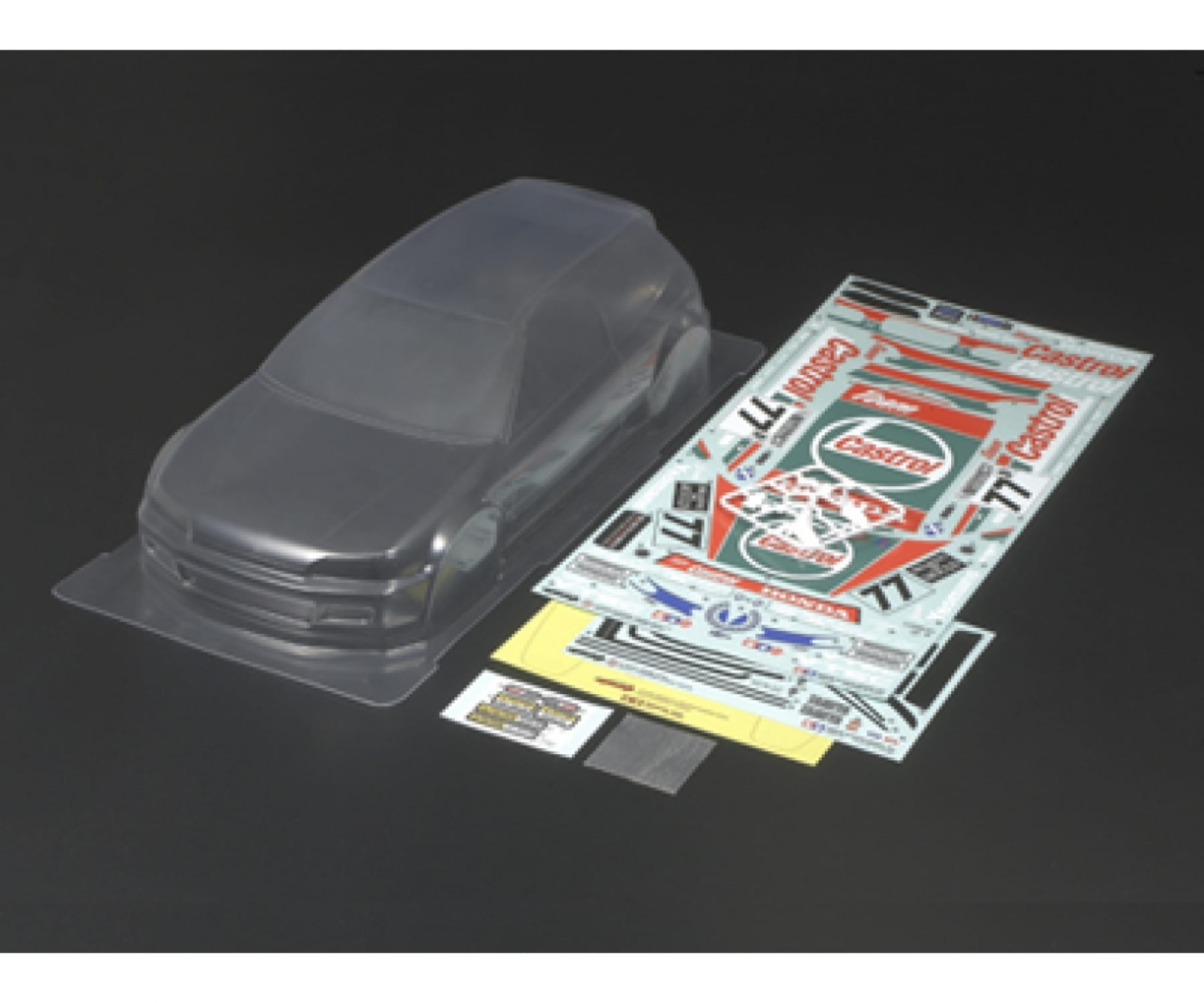 Tamiya Castrol Honda Civic VTi Karosserie transparent unlackiert 1_10