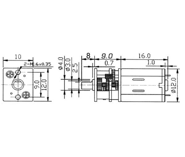 Krick Micro Pile Getriebemotor 400:1 6V Krick Micro Pile Getriebemotor 400_1 6V - RC-Zubehoer