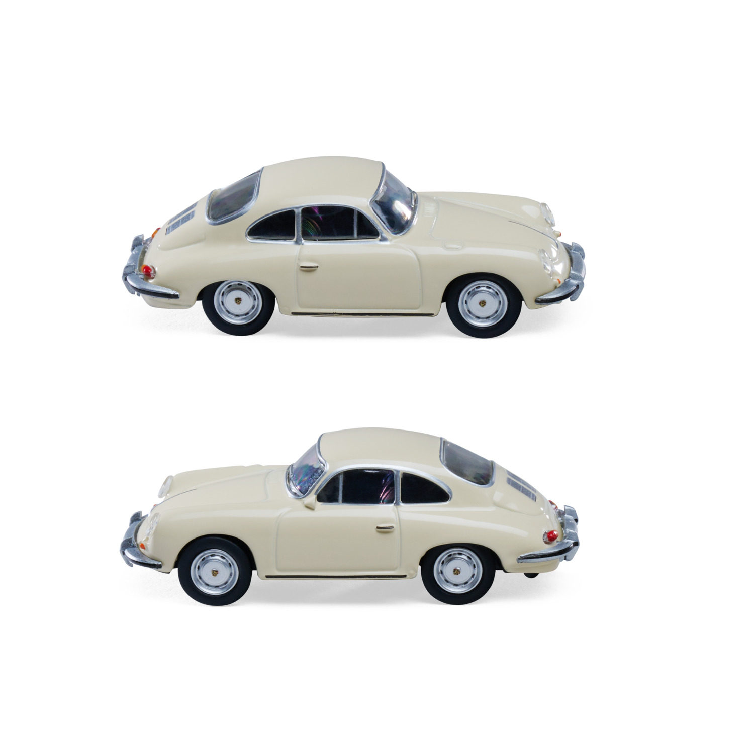 Schuco 1_64 Porsche 356 Carrera 2 Elfenbein Standmodell