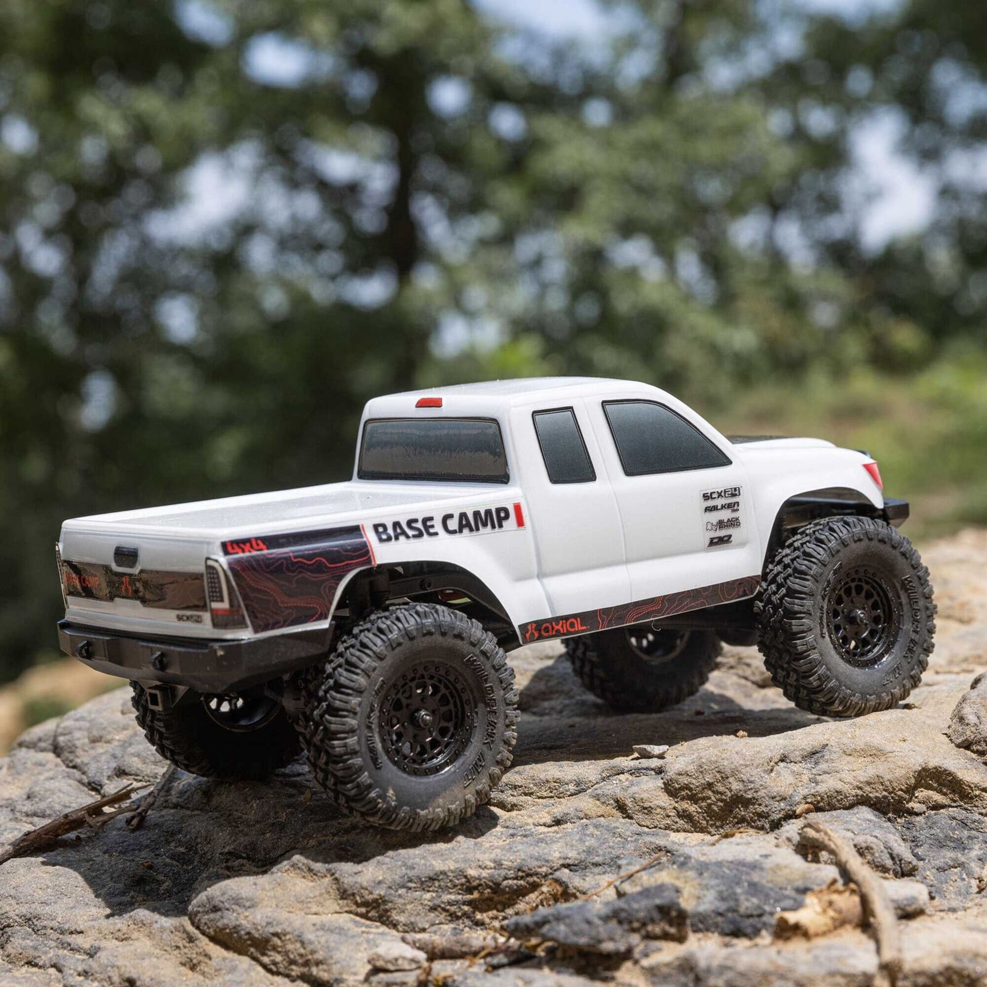 axial scx24 base camp 4wd rc rock crawler rtr weiss Axial SCX24 Base Camp 4WD RC Rock Crawler RTR in Weiss