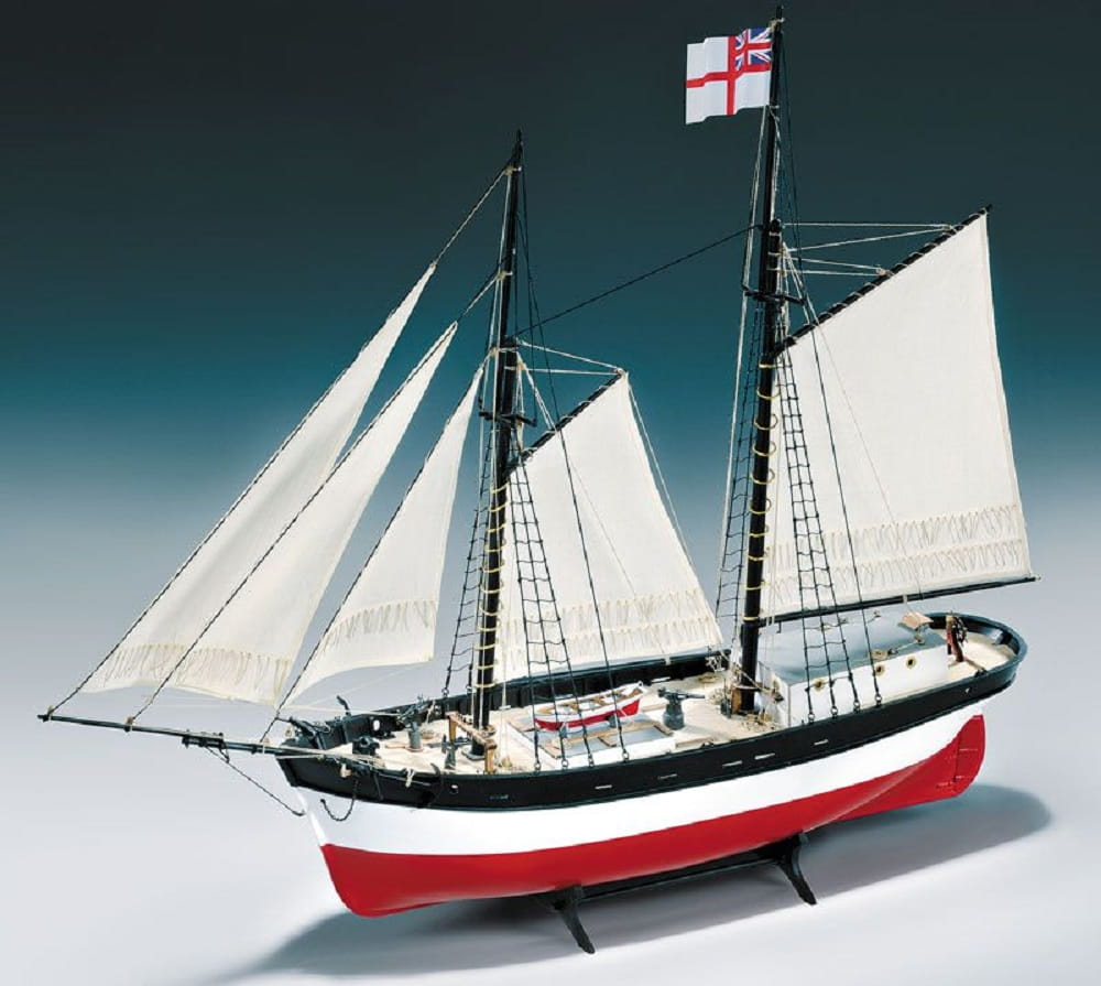 Amati HMS Hunter Q-Ship 1:60 Holz Baukasten