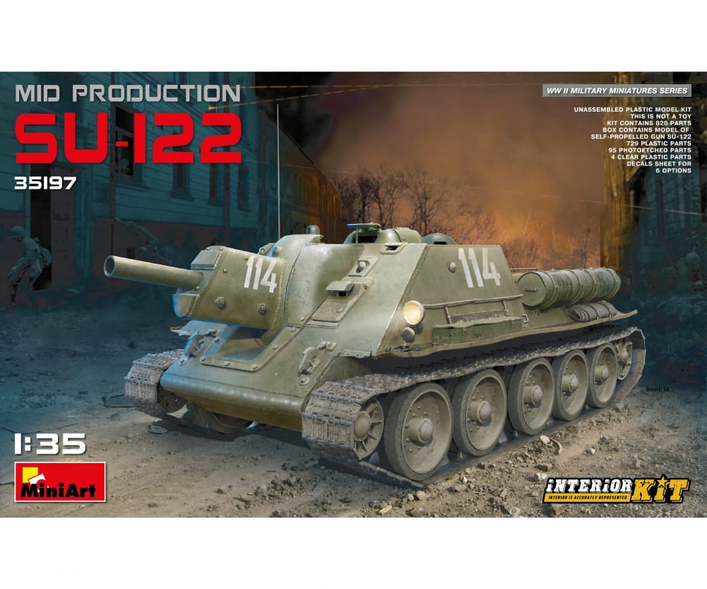 Plastikmodellbau von Miniart 1-35 su 122 mit prod m interieur