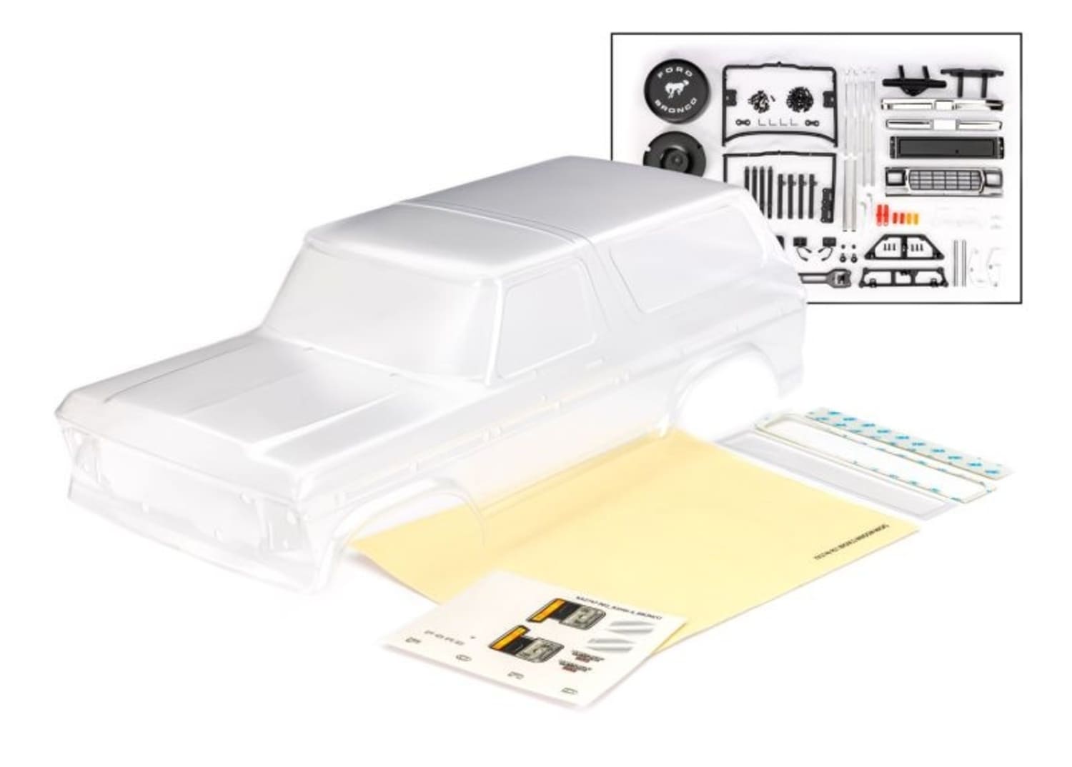 Traxxas Karosserie Ford Bronco 1979 klar_unlackiert - RC-Zubehoer