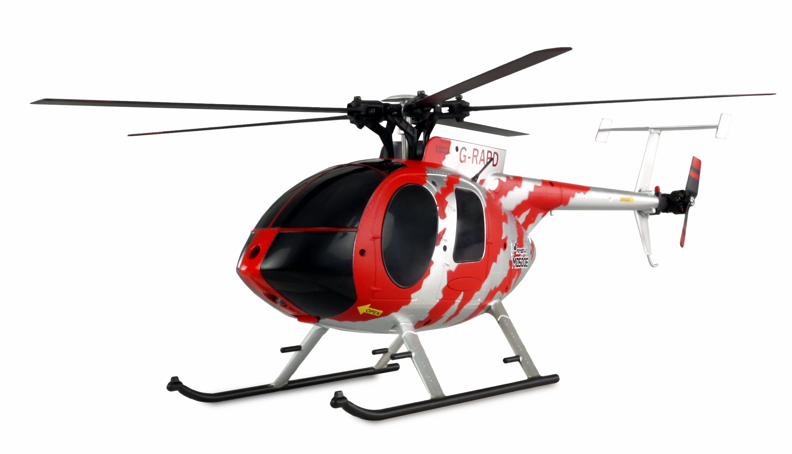 Amewi RC Hubschrauber AFX MD500E Zivil Brushless 4-Kanal 325mm 6G RTF rot/silber