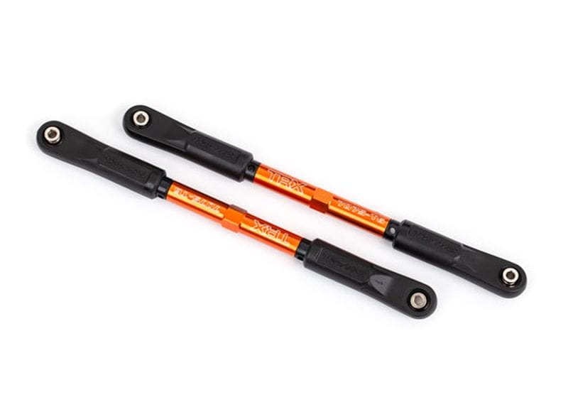 Traxxas Sturz-Links hi 144mm Alu orange mit Kugelpfannen montiert - RC-Zubehoer