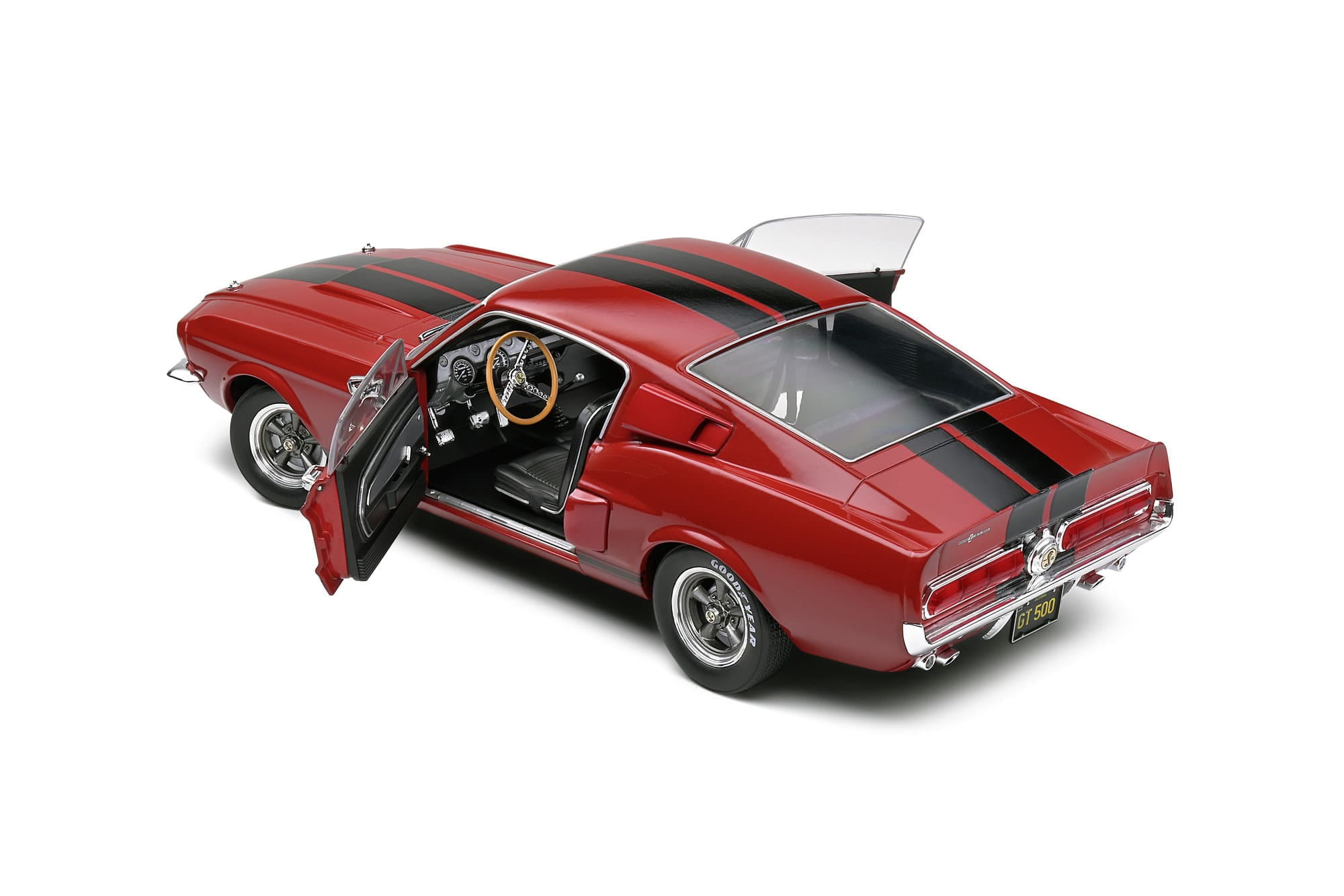 Solido Shelby Mustang GT500 1967 Modellauto 1_18 Burgunder Rot